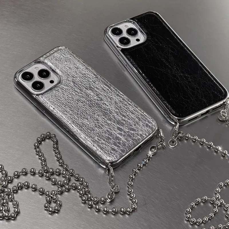 

Suitable For IPhone13promax 12pro New Electroplating Burst Crack Premium Sense Diagonal Across The Phone Case