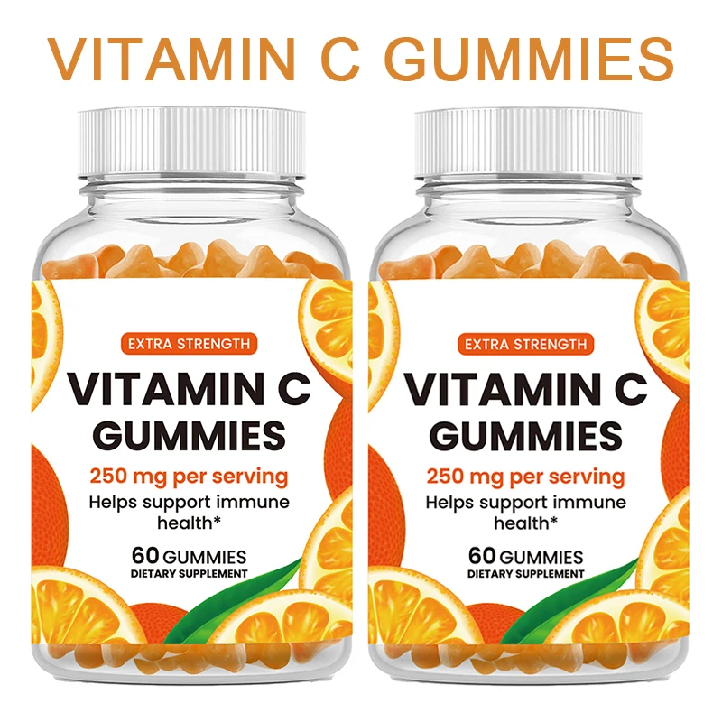 

2 Bottle Multivitamin VC Soft Candy Gummies Helps Support Immune Health Supplementing Vitamin C Dietary Supplements