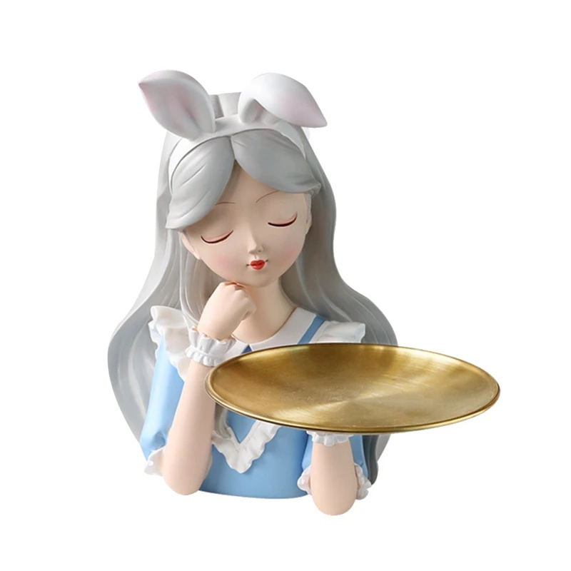 

Лоток для хранения для девочек, аксессуары в скандинавском стиле, роскошная гостиная, ТВ-тумба, домашнее украшение, рождественские и свадеб...