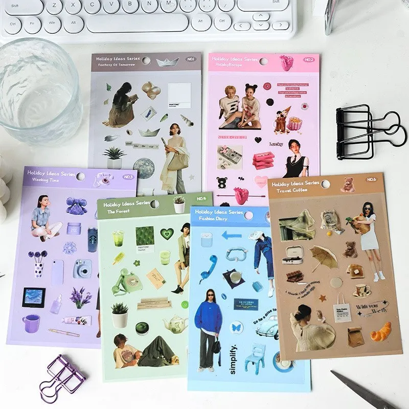 

Modern City Life Stickers For DIY Albums Diary Decoration Scrapbooking Kawaii School Office Stationery