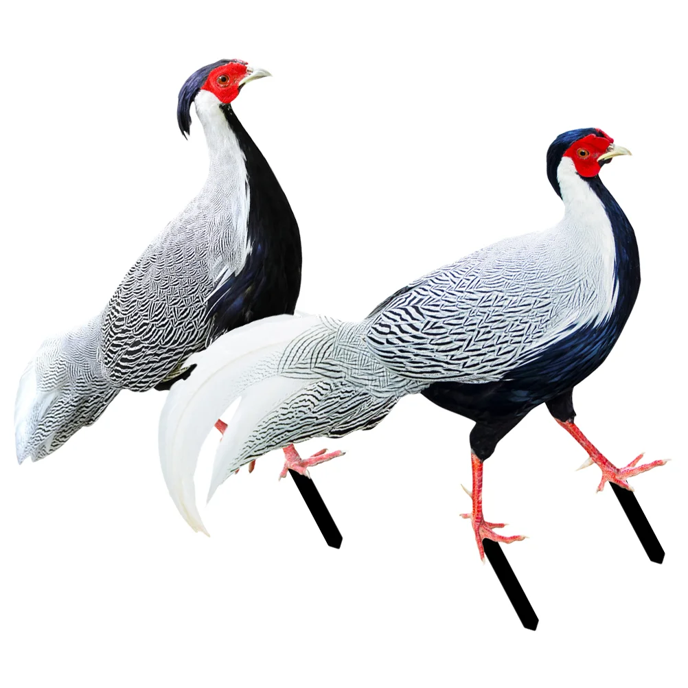 

Garden Chicken Animal Yard Figurines Stake Sign Pheasant Lawn Statue Decor Stakes Rooster Figurine Sculpture Heron Birds Figures