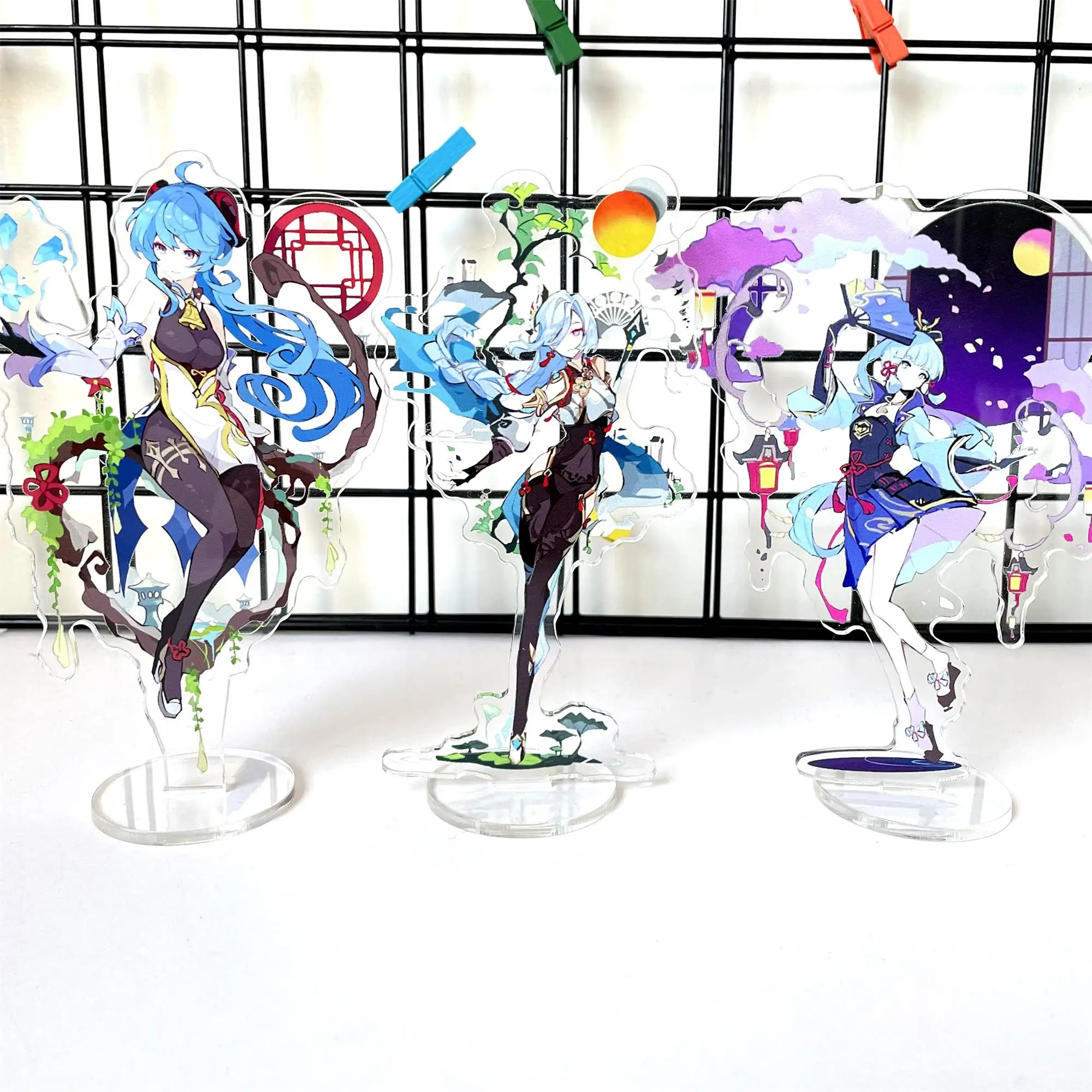 

Anime Figure Genshin Impact Diluc Shen He Raiden Shogun Ganyu Xiao Cosplay Acrylic Stand Model Plate Sign Keychain Fans Gifts