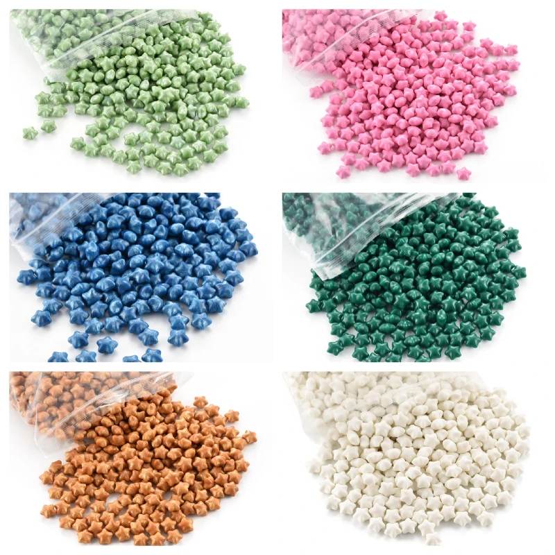 

500g 900pcs Lacquer Wax Particles Lucky Star Pearlescent Color Seal Wax DIY Hand Account Gift Sealing Tool