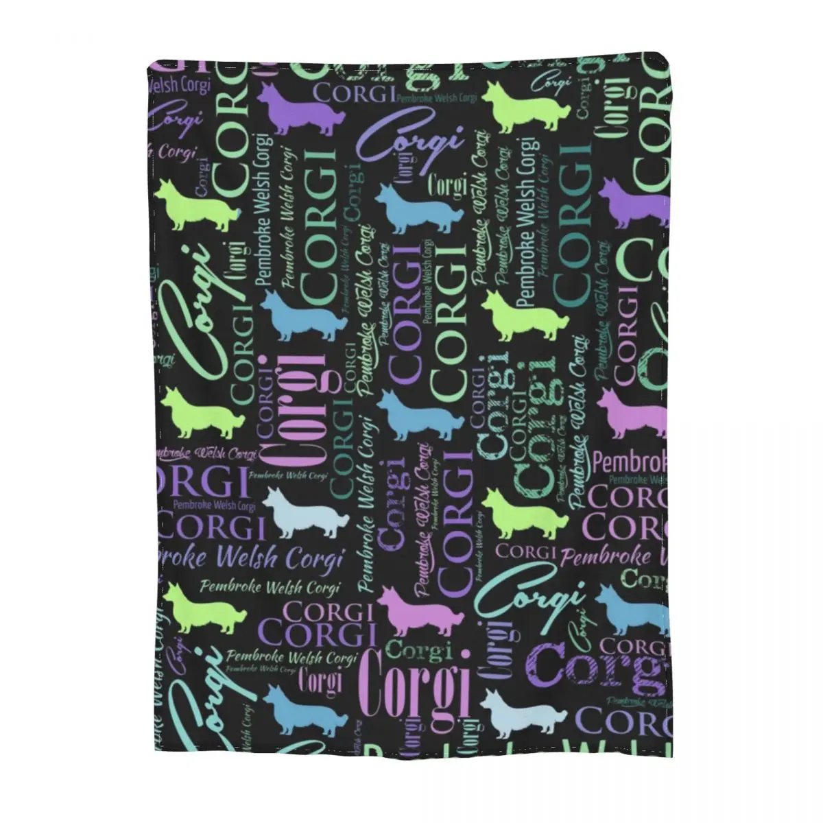 

Одеяло Corgi с надписью собаки, флисовое автомобильное одеяло, мягкое Дешевое декоративное покрывало