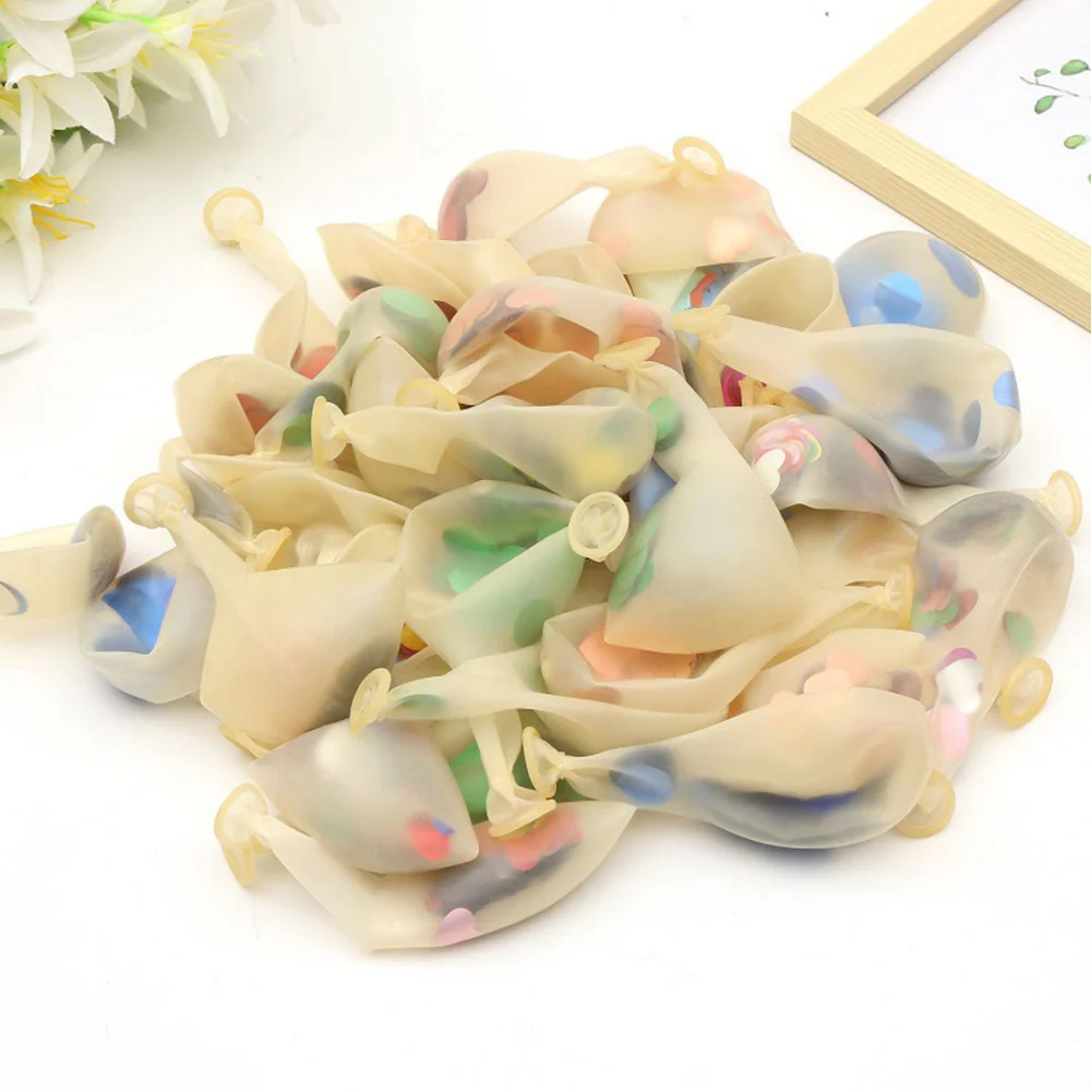 

10 PCS Confetti Balloons PREFILLED 12 Inch Latex Party Balloons with Gold Confetti Party Decorations Wedding & Bridal Proposal
