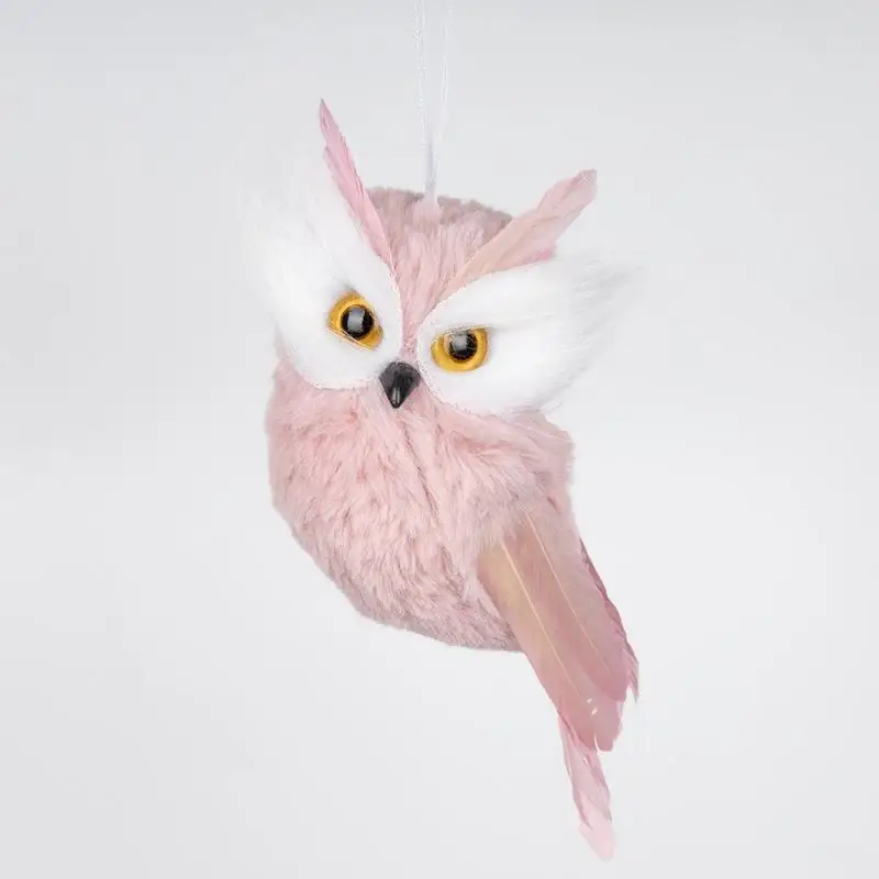 Новый милый розовый подвесной кулон с совой брелок для ключей игрушка