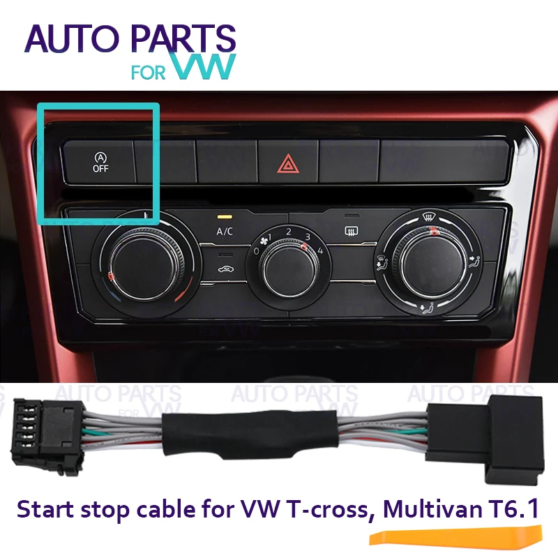 

Automatic Stop Start Engine System Off Device Control Sensor Plug Stop Cancel Cable for Multivan T6.1 T-cross Plug and Play
