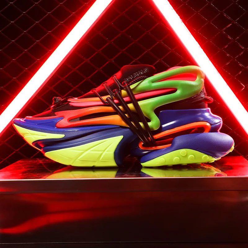 

Men's shoes spaceship daddy shoes fashion all-match trendy shoes thick-soled heightening sneakers