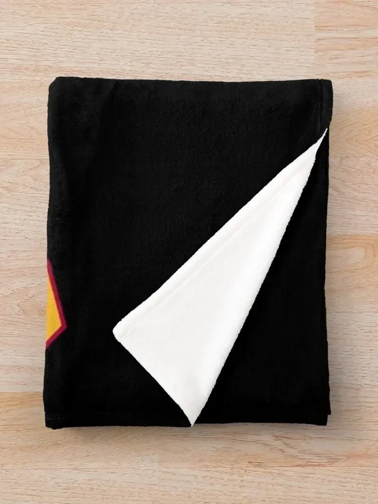 Оберлин - изогнутое одеяло со шрифтом колледжа декоративное для дивана-кровати