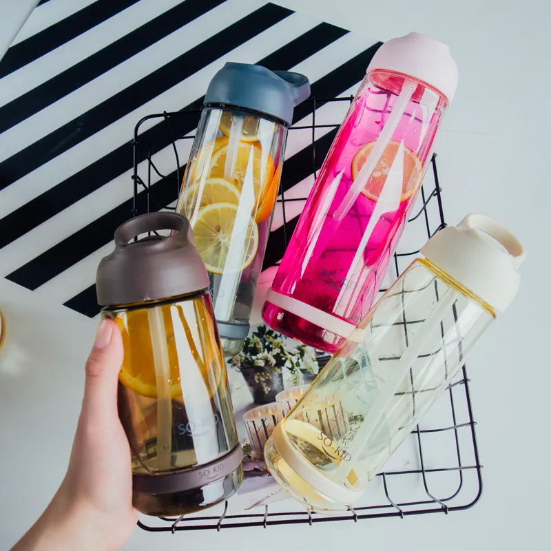 

Adult Plastic Water Cup Summer Sports Water Bottle Girls Plastic Straw Cup Contigo Water Bottle Take All Of Water