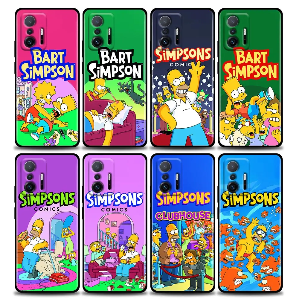

Cartoon The Simpsons poster Anime Phone Case For Xiaomi Mi 12 12X 11T X4 NFC M3 F3 GT M4 Pro Lite NE 5G Poco M3 M4 Cover Fundas