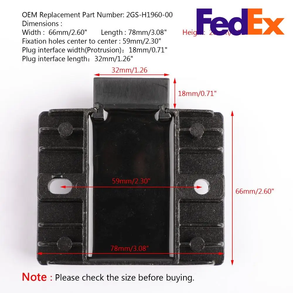 

Topteng Voltage Regulator Rectifier for Yamaha YS 125 YS125 2017 FZ 150 FZ150 2016 2GS-H1960-00 Motorcycle Accessories