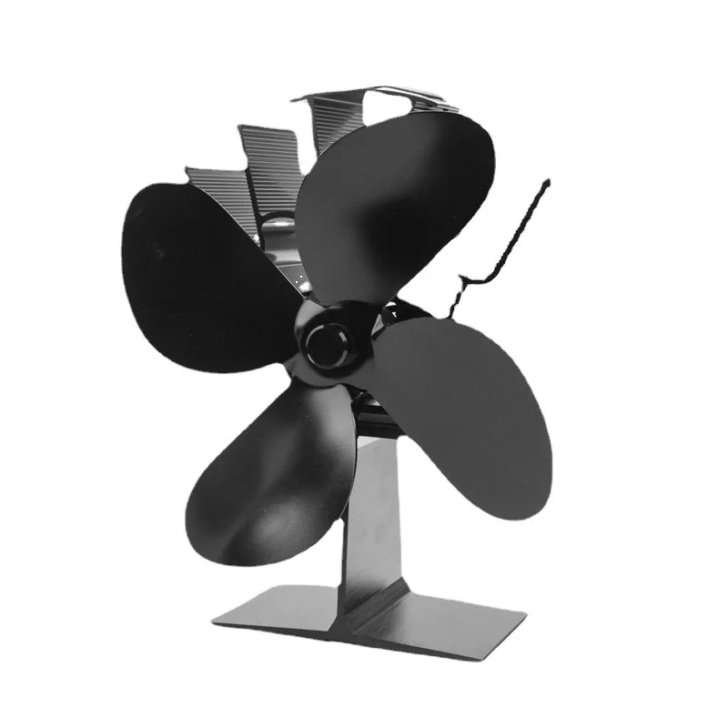 

Fireplace Fan Thermal Power Fan Four Leaf Wood Burning Stove Fan Fireplace Fan Thermal Power Fan