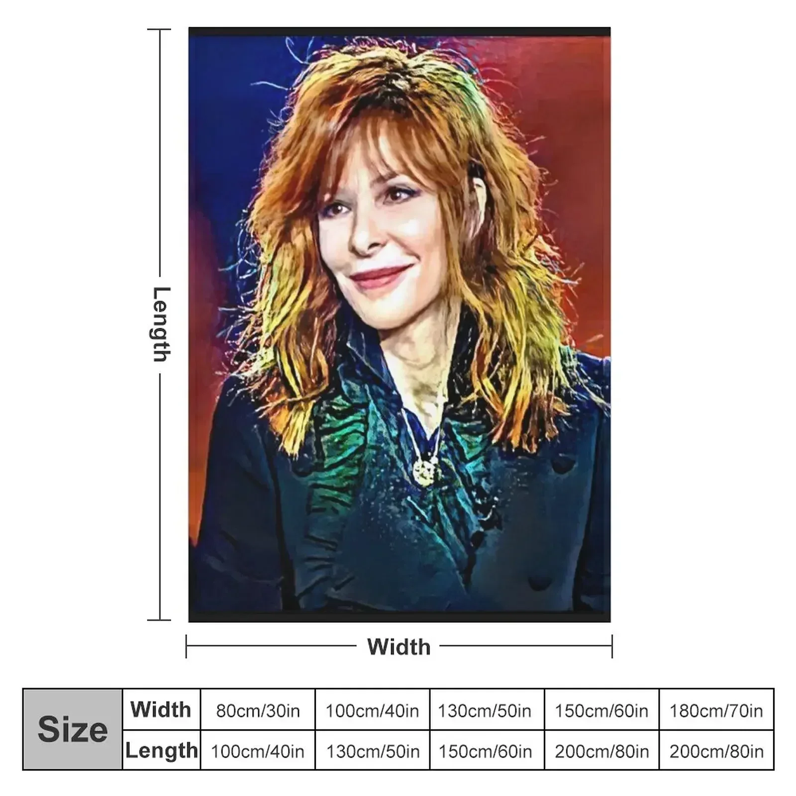 Mylène Farmer — разнообразное одеяло для художников милые одеяла из фланелевой ткани