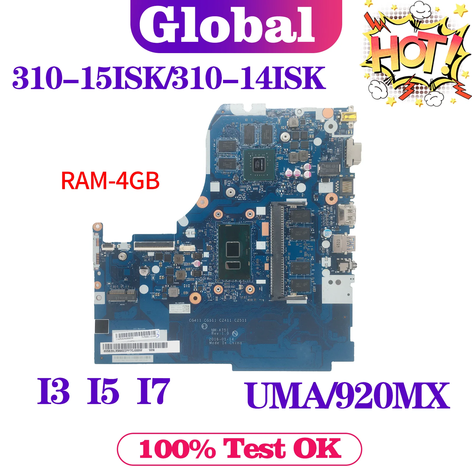   KEFU   Lenovo 310-15ISK 310-14ISK,     i3 i5 i7 4 /RAM UMA/920MX