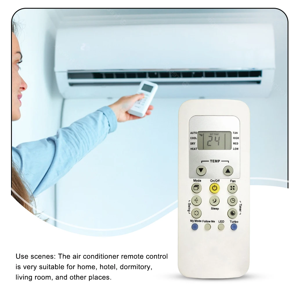 Пульт дистанционного управления для кондиционера, контроллер переменного тока для бытового отеля, запасные аксессуары для обслуживания, замена для перевозчика RG56N BGEF