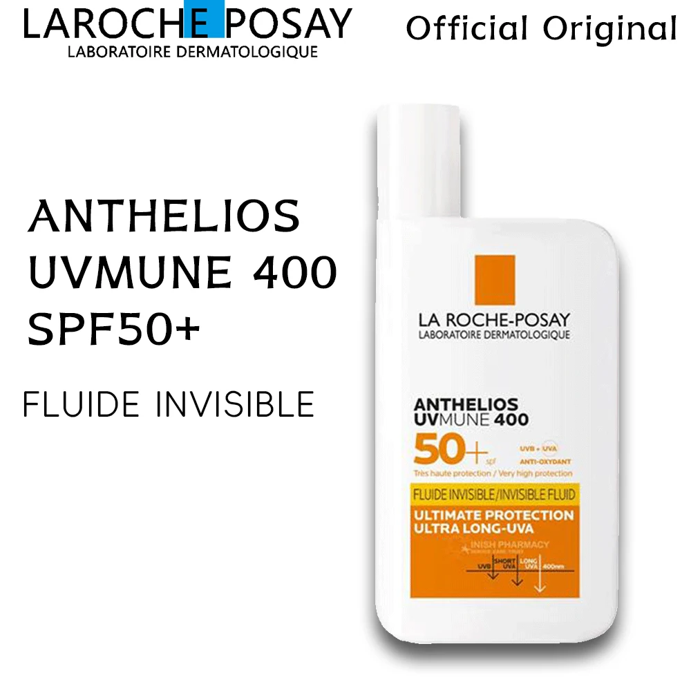

Original La Roche Posay Anthelios UVMUNE SPF50+ Sunscreen Fluide Invisible Waterproof Gentle and Oil-control Brighten 50ml
