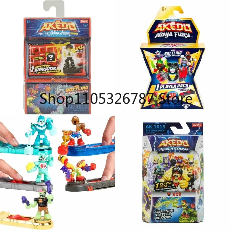 Фото В наличии: Moose Legends of Akedo PowerStorm S3, одиночная упаковка, случайная фигурка воина с контроллером для битвы, абсолютно новая, запечатанная игрушка. №1