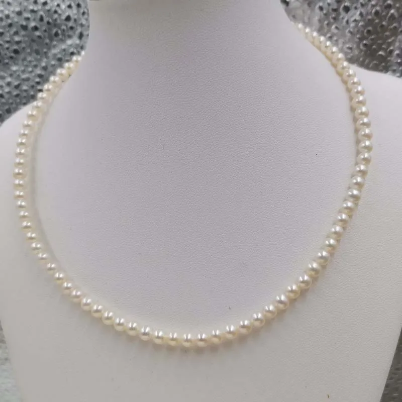 

Маленькое ожерелье из пресноводного жемчуга с застежкой-карабином Бесплатная доставка