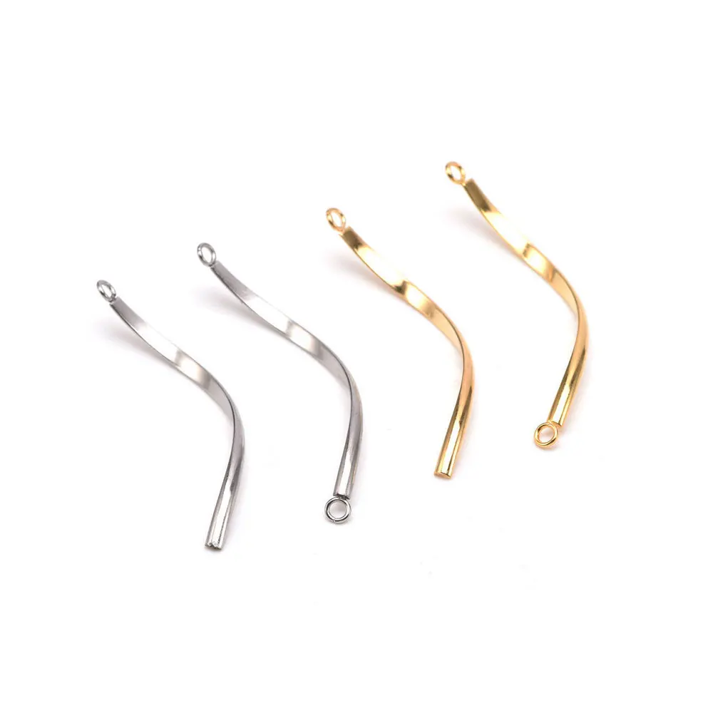 

10Pcs Stainless Steel Shaped Twisted Earrings Wire Earring Hooks For Earring Jewelry Making Wholesale