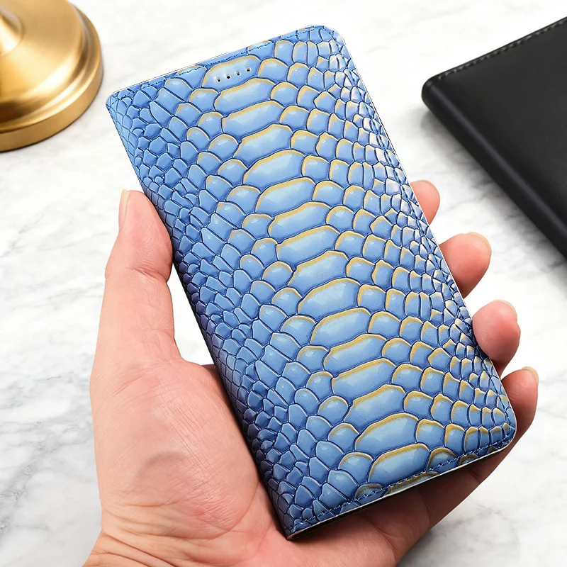 Фото Роскошный кожаный чехол-флип для Huawei Nova 6 5 4 3 2 i SE Pro Plus с узором под кожу питона №3