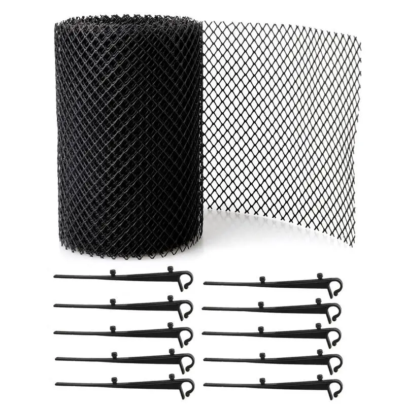 

Gutter Guard Mesh 15cmx6M Plastic Gutter Guard Plastic Mesh Guards Easy Install Gutters Cover Protective Net