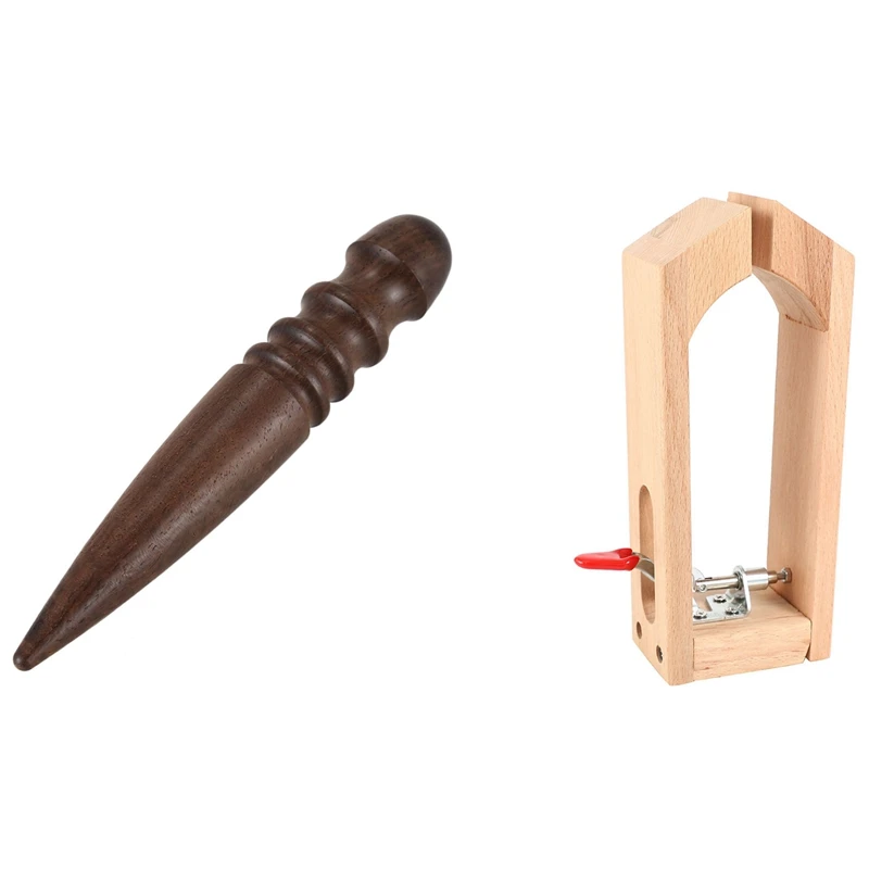 

Leather Craft Wooden Stick Leather Edge Burnisher Polisher Tool & Leather Craft Retaining Clip Wood Tools Hand Tool