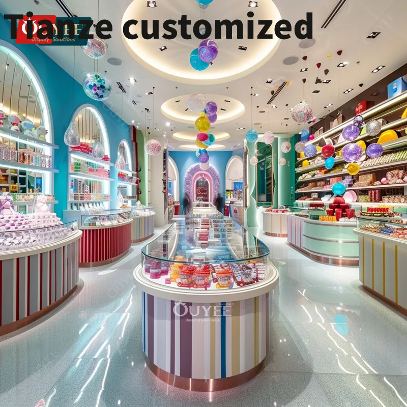 Изготавливаемый на заказ дисплей для конфет от поставщика мебели