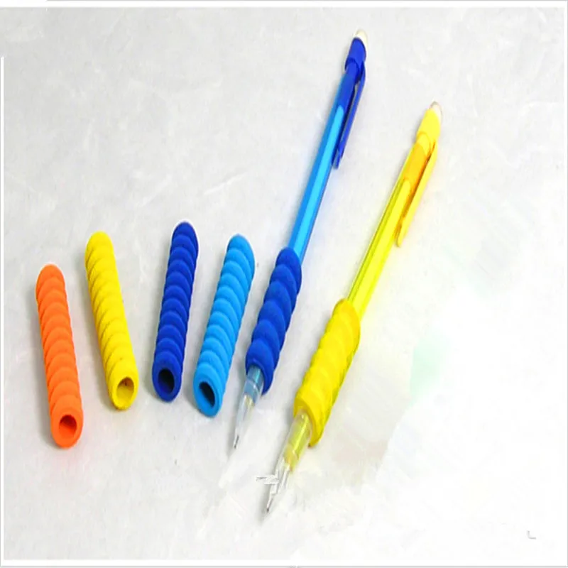 

40PCS Circle Color Sponge Pen Holder Pencil Gel Pen Water Pen Sponge Pen Case Non-slip Anti-pain Positive Position Pen Holder