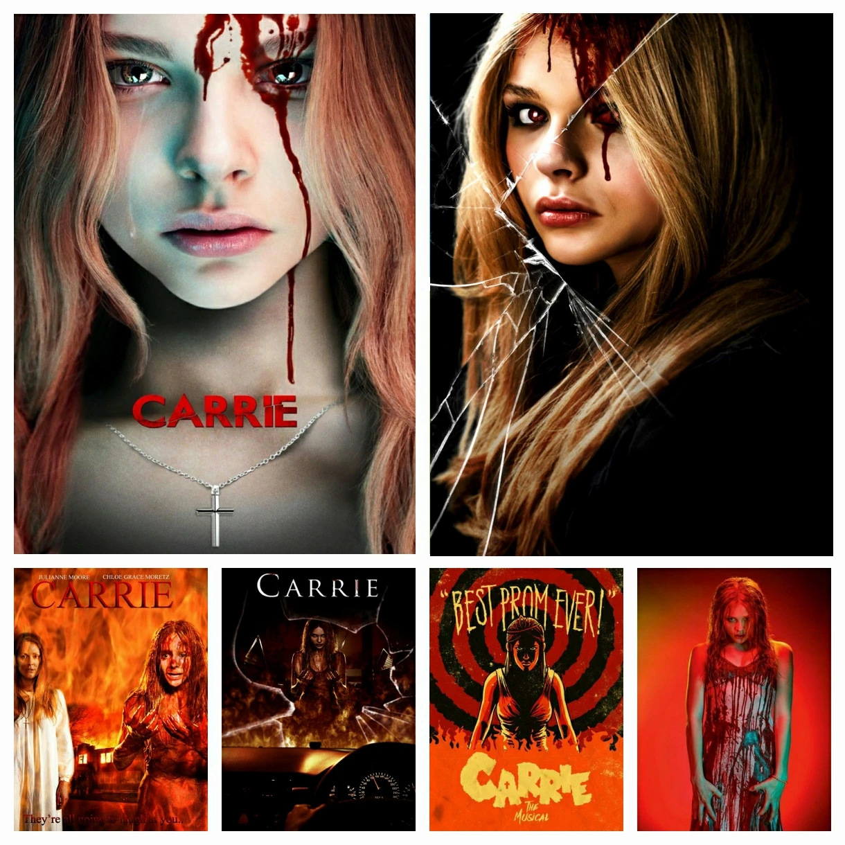 

Carrie 5D DIY Diamond Painting Art American Classic Horror Movie Full Square Round Drill Mosaic Cross Stitch Handwork Home Decor