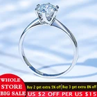 Женское кольцо из тибетского серебра, 18 К, с фианитом