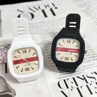 womens watch casual simple niche square high value digital ladies wristwatch