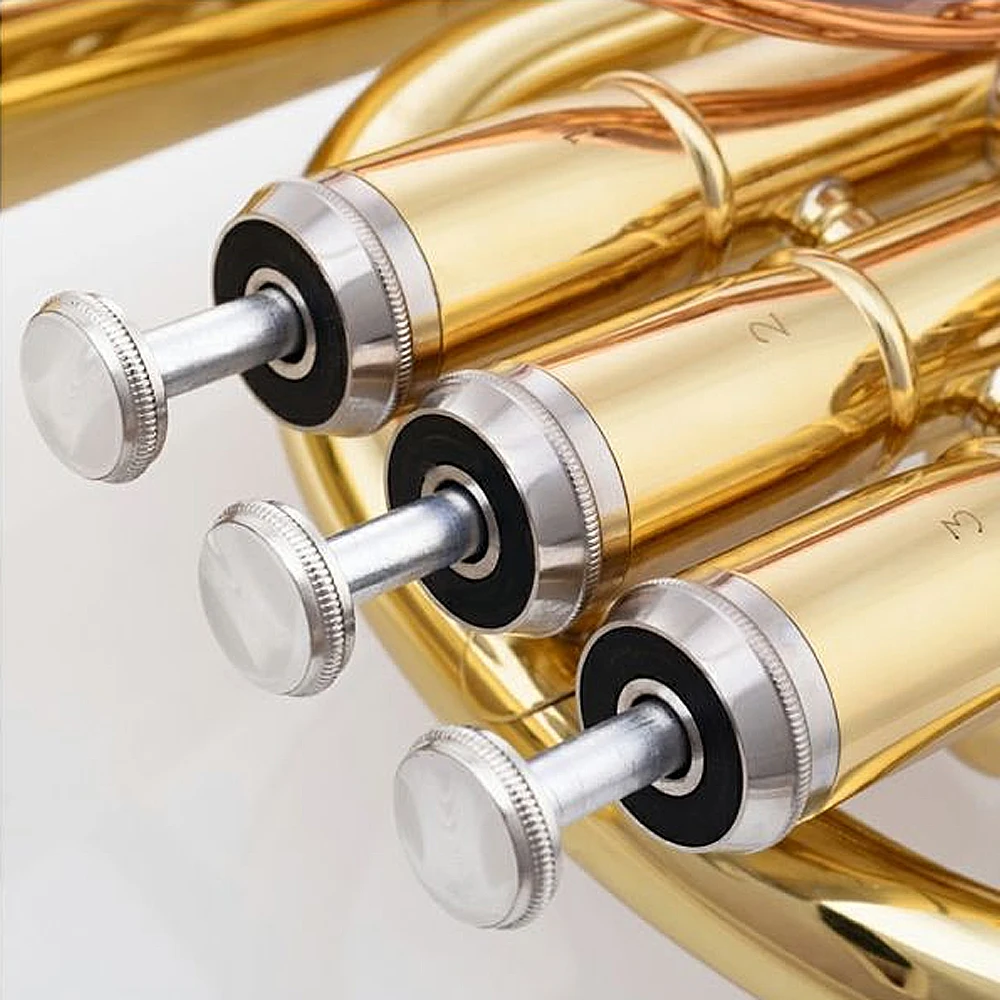 Альтовая труба Eflat Латунь Лакированный золотой альт-рог 3 вертикальный ключ