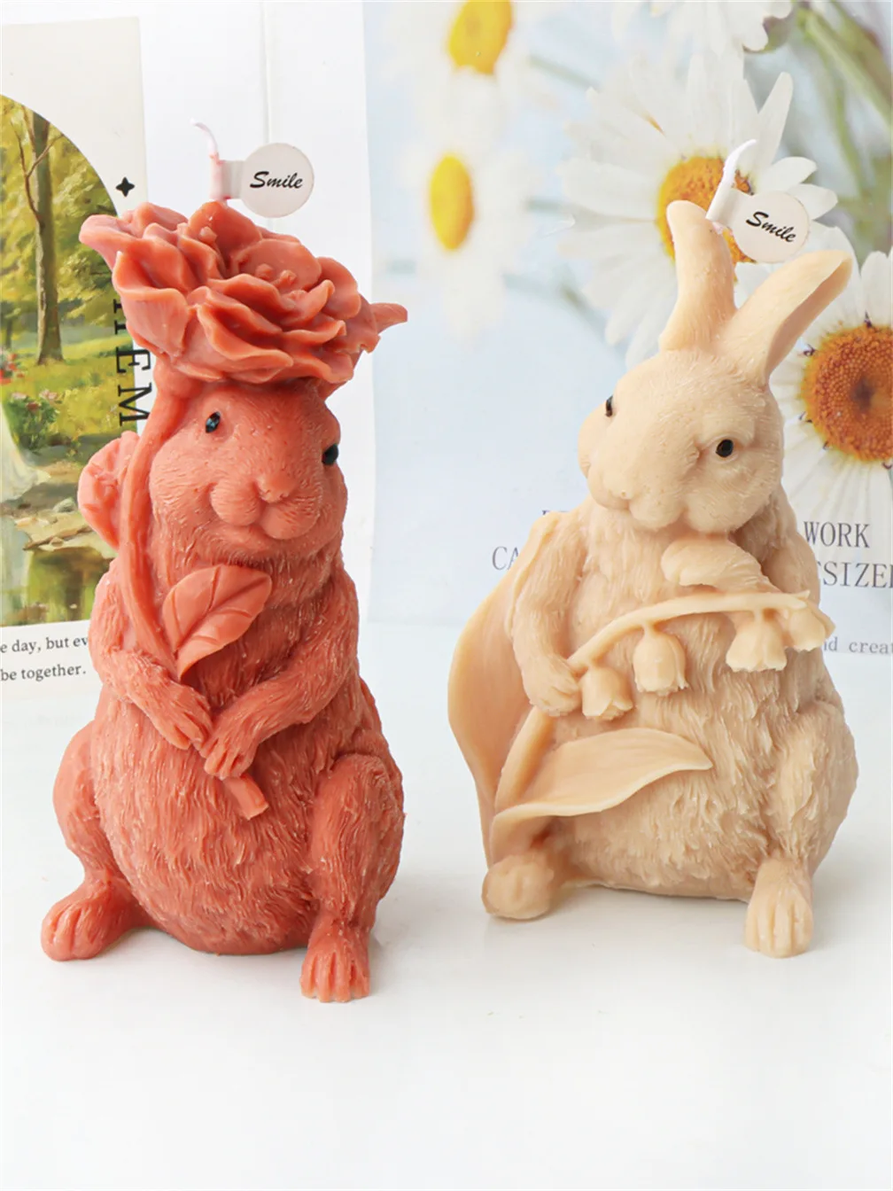 Пасхальный Кролик Лягушка свеча ранняя Ароматерапия Свеча расширение гипсовое