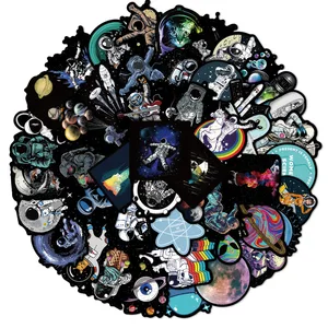103050pcs outer space astronaut cartoon graffiti stickers anime decals laptop car skateboard luggage cool sticker for kids toy free global shipping