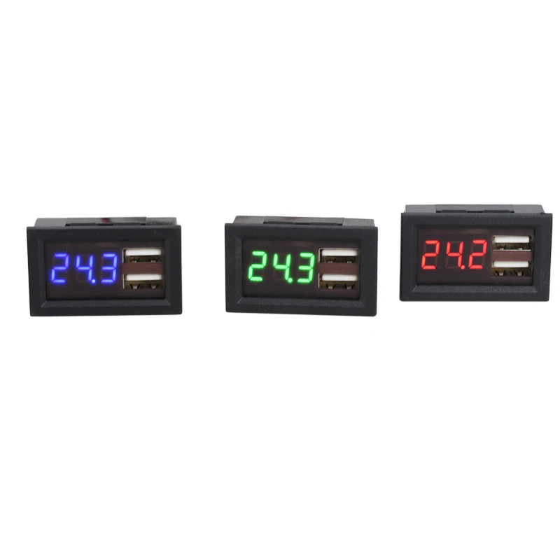 

12V12.6V Voltage display of step-down power module of 24v lithium battery to 5V2A USB interface converter voltmeter
