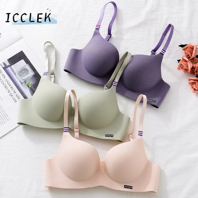

Sexy Ice Silk Bra Corset Women French Style Underwear Gather Push Up Simple Lingerie Bralette Soutien Gorge нижнее белье женское