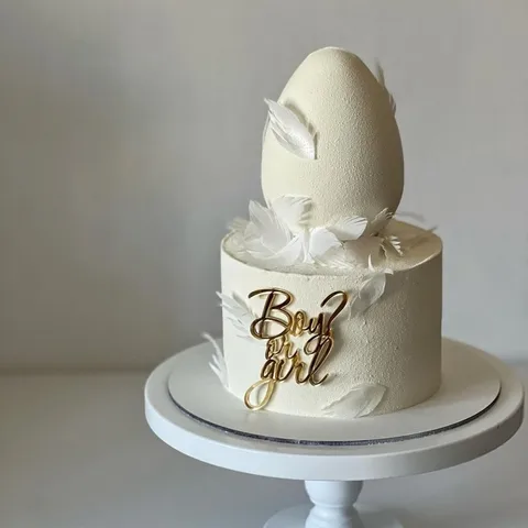 Золотой топпер для торта YXMJMXS