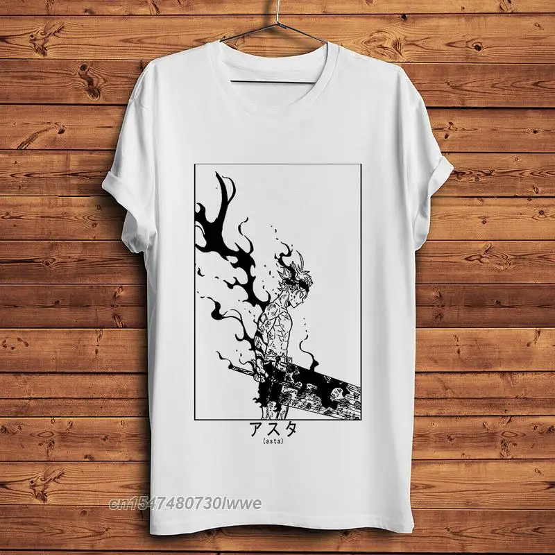 

Japan Manga Asta Funny Anime Tshirt Men Holiday Casual T Shirt Summer Faddish Adult Customize Wear Streetwear Tee