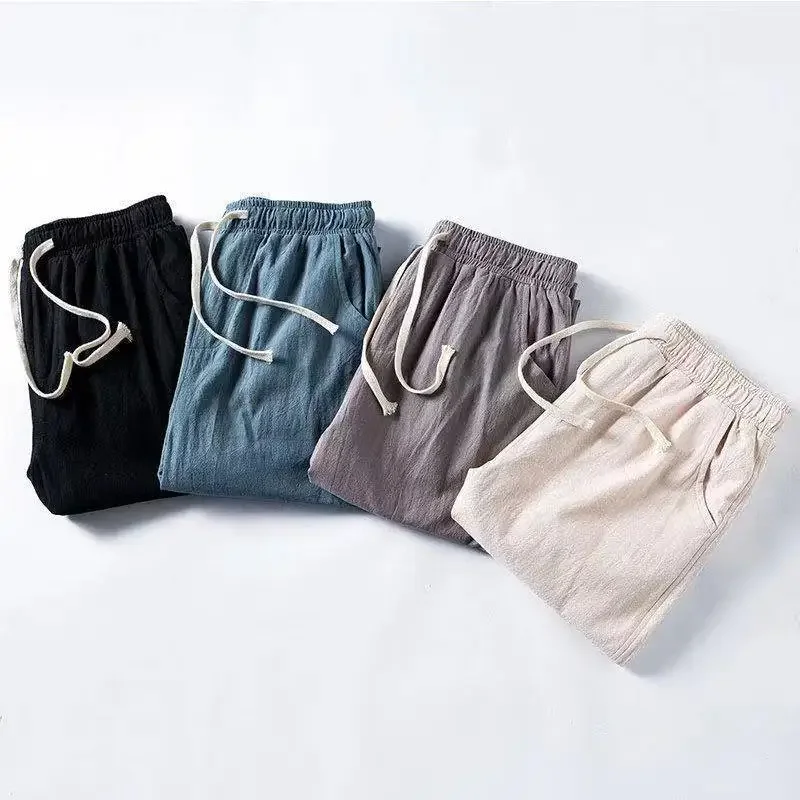 Новые весенне-осенние свободные повседневные штаны для мужчин обтягивающие