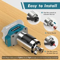 Аккумуляторный кромочный фрезер (триммер) ONEKFYFD, подходят макитовские аккумуляторы на 18 В#2