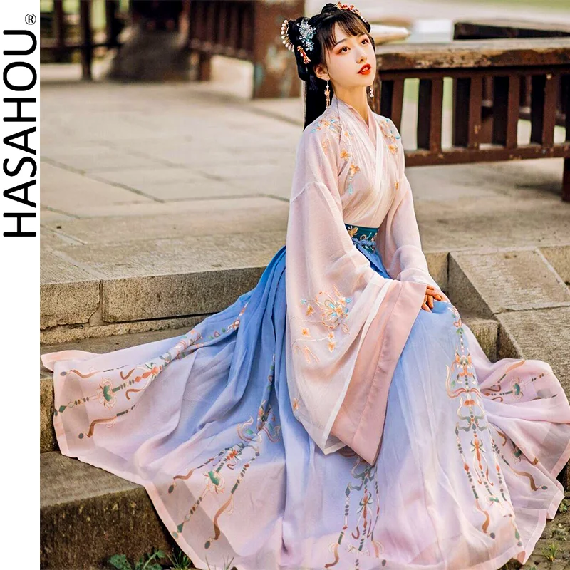 Женские китайские танцевальные костюмы династии ханьфу традиционное китайское