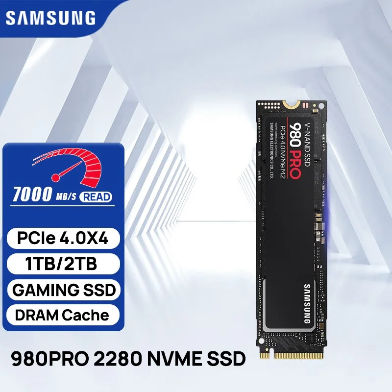 

SAMSUNG 980 Pro 2TB 1TB 500G SSD NVMe PCIe 4.0 M.2 2280 Disk Drives for PS5 PlayStation 5 Laptop PC Notebook Gaming Computer