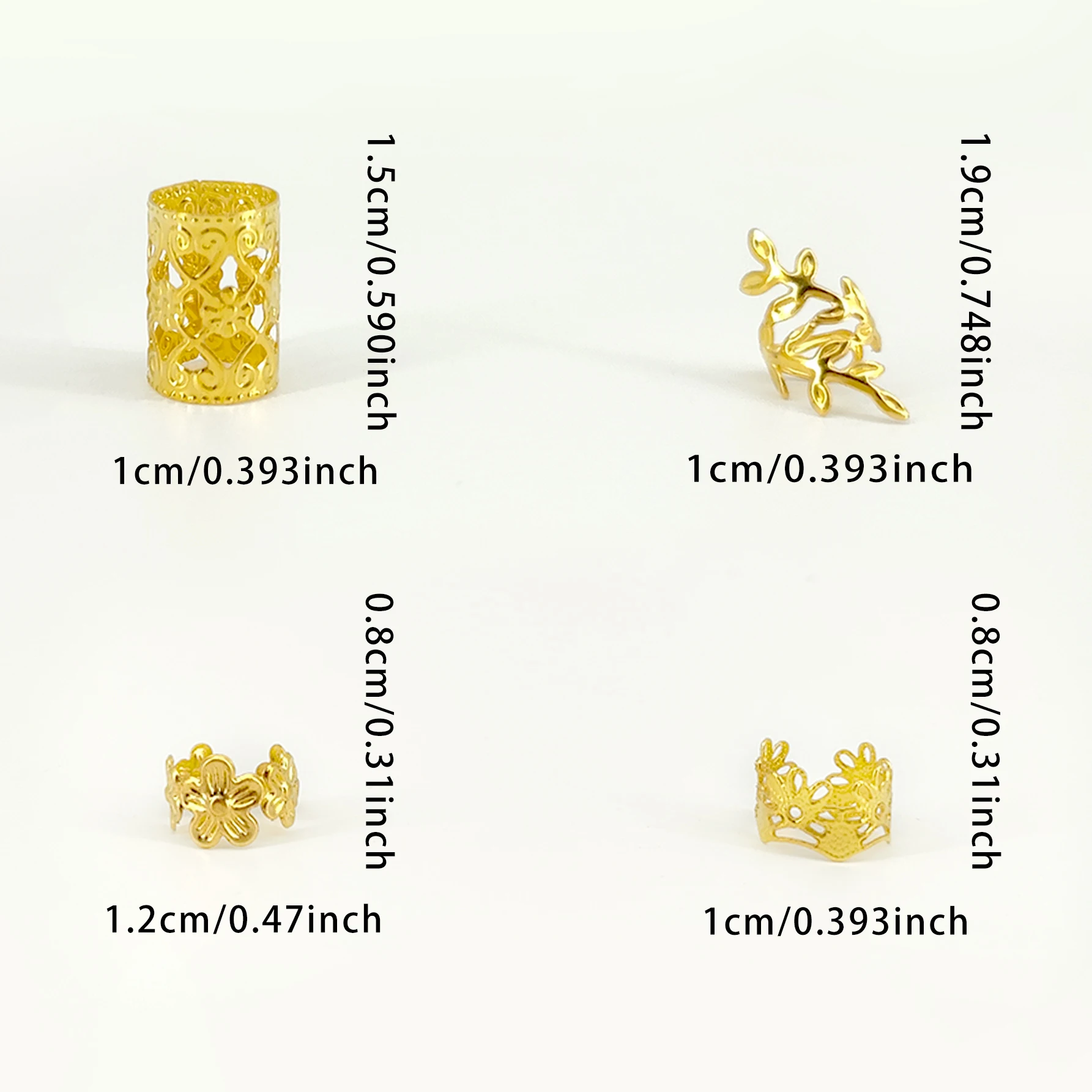 40 шт./компл. винтажные декоративные кольца для волос с цветком сливы стильные