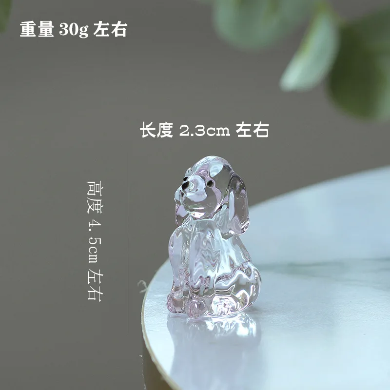 

Коллекция фигурок хрустальной собаки, стеклянная статуя животного, пресс-папье, домашний декор, подарок для детей