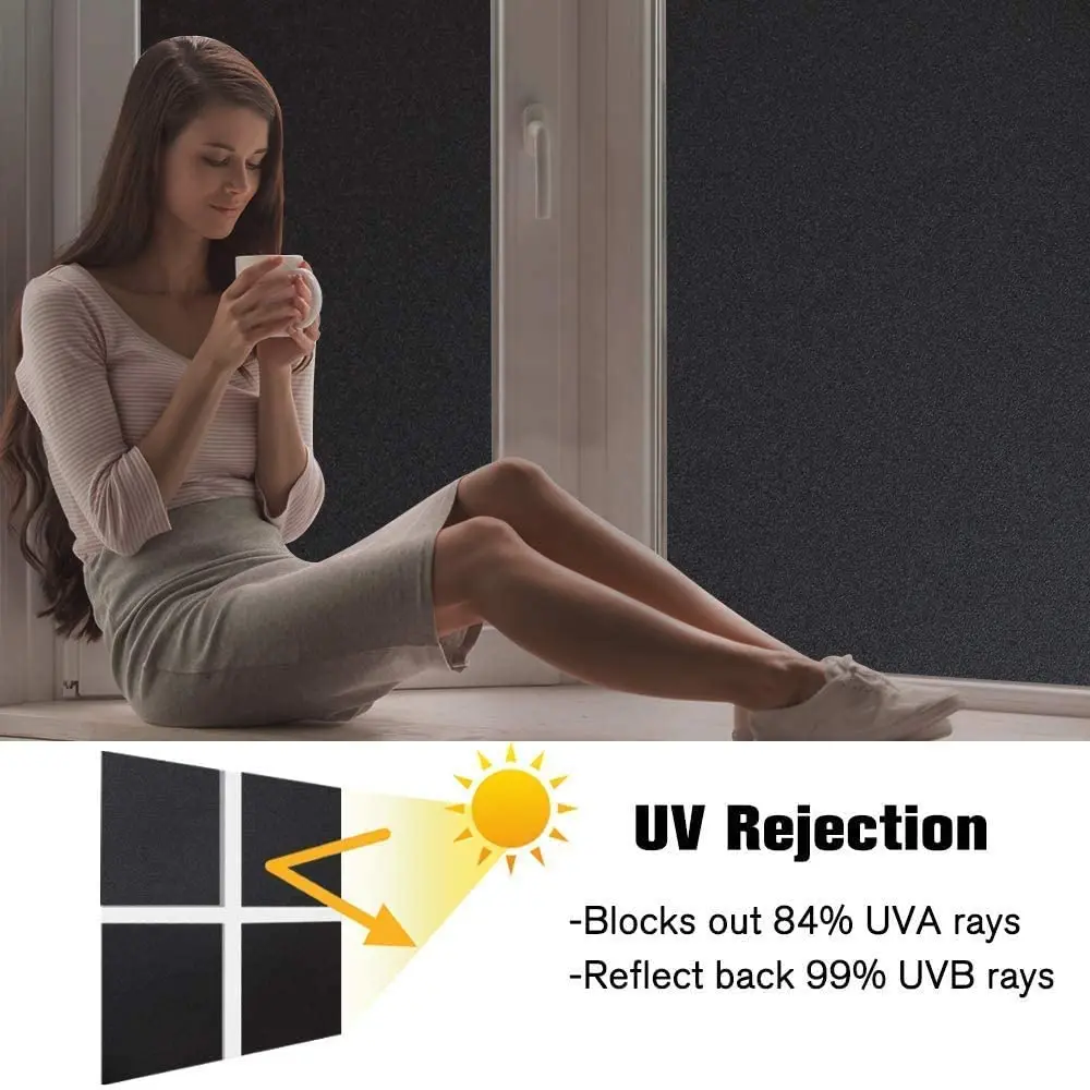 Тотальная светонепроницаемая оконная пленка 100% Тонировочная наклейка с