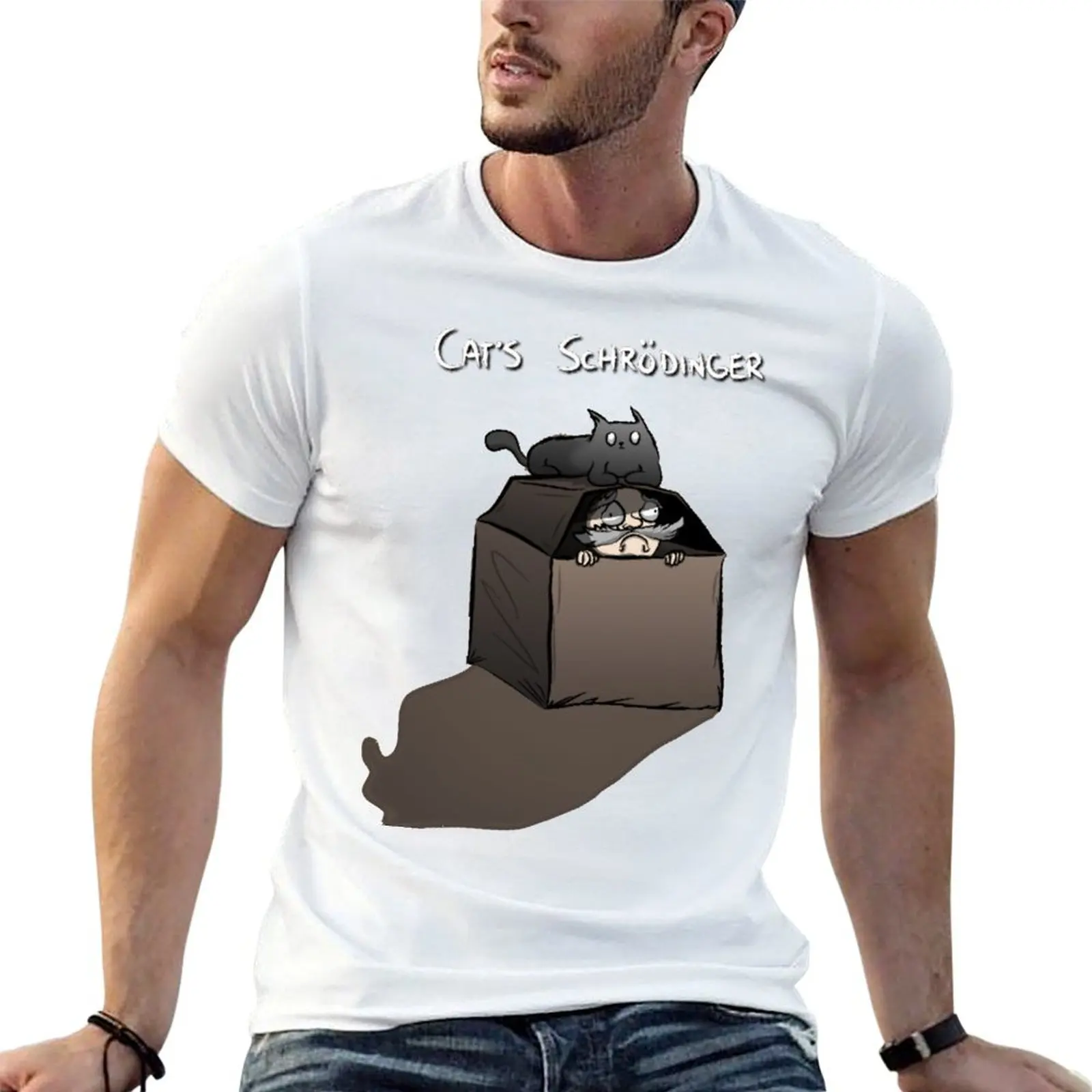 Фото Футболка Cat's Shrodinger Essential однотонного цвета №1