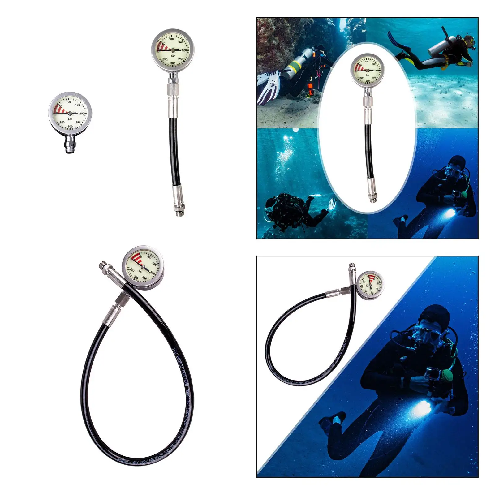 Детали для датчика давления дайвинга светящиеся ремонтные принадлежности BCD