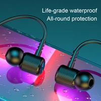 portable tws neck wireless bluetooth 5 0 earphones magnetic sports running headset waterproof earbuds noise reduction headphones