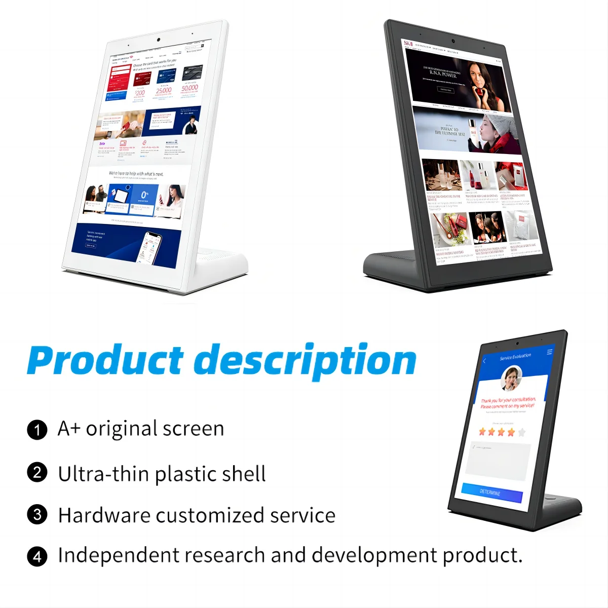 

10.1 Inch Vertical Screen Android POS Desktop Touch Tablet Restaurant Menu Customer Ordering PAD Cheap Mobile AIO Monitor